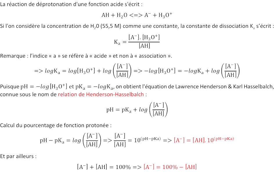Equilibre De Deprotonation Equation Henderson Hasselbalch Structure Macromolecule Alimentation Lysine Travaux Diriges Enseignement Et Recherche Biochimie Emmanuel Jaspard Universite Angers Biochimej